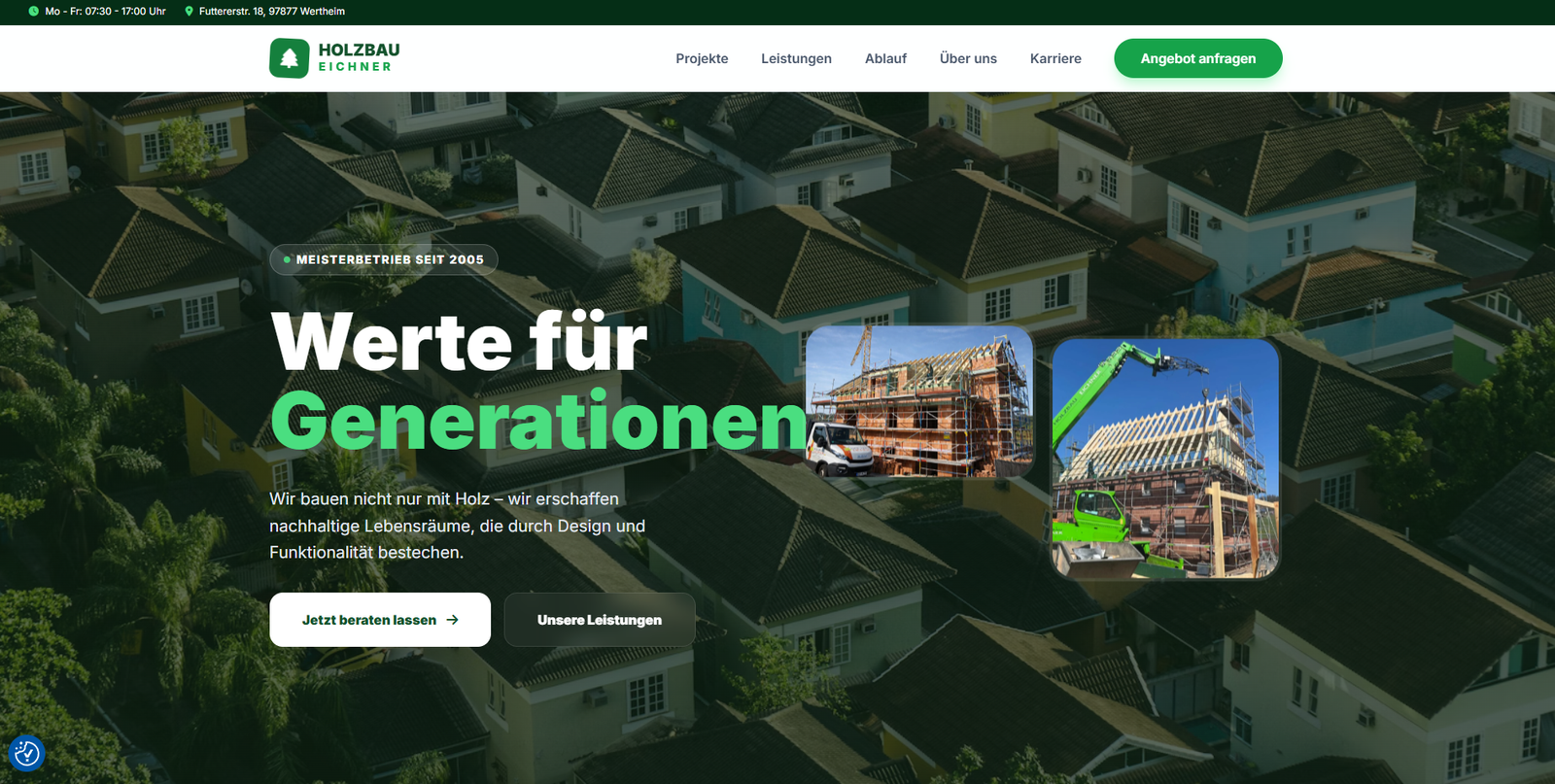 Screenshot von Projekt 1